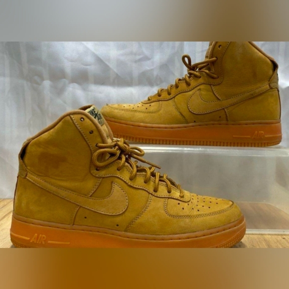 Nike Air Force 1 High 07 LV8 Flax Wheat GS Size 7.5 No Insoles W/Box MSRP $240 - Picture 2 of 7